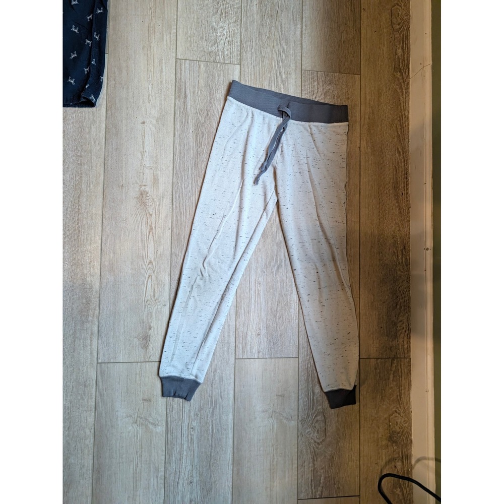 Soft Joie Perfect Jogger Egret White Grey Speckled Sweatpants Small